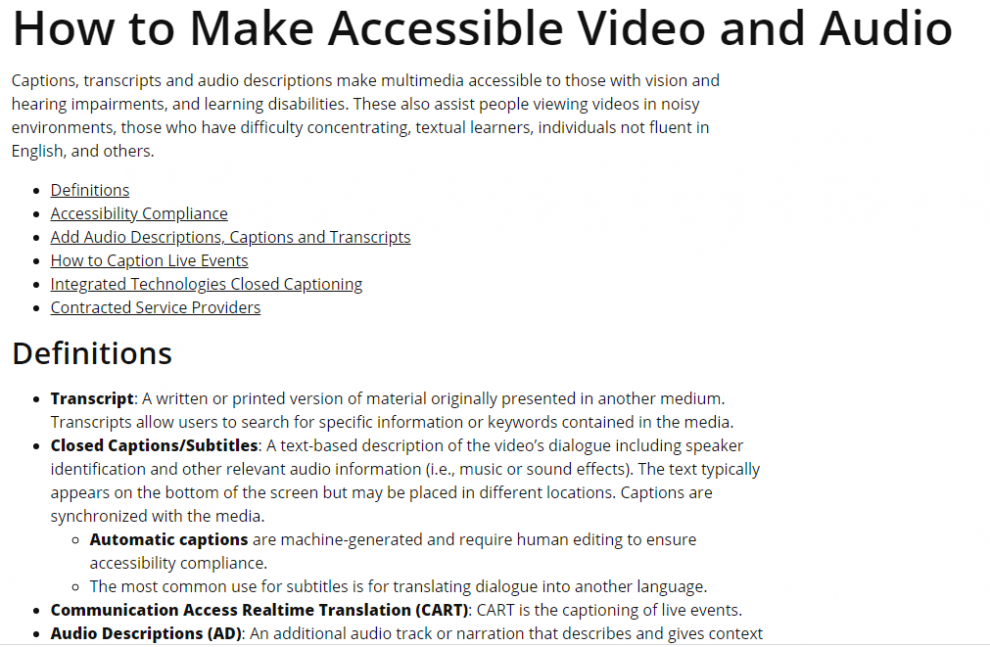 5s163s15d Resource Preview for How to Make Accessible Video and Audio