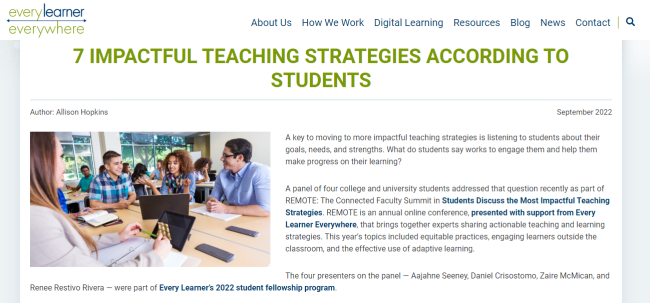 The Impact of Teaching Strategies on Student Learning